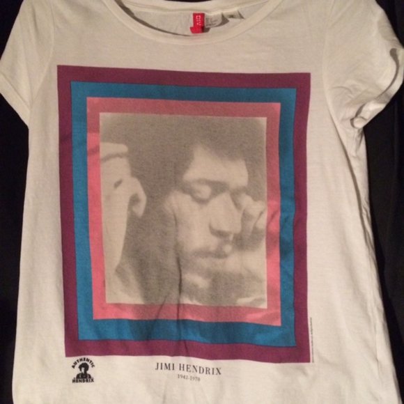 Jimi Hendrix 1942 1970 Authentic Hendrix Divided Shirt by H M